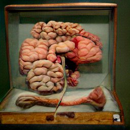 AI generated image of a briefcase opening to reveal collected organs