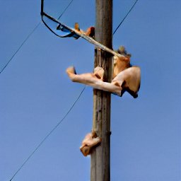 AI generated image of a telephone pole with fingers growing off it