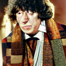 AI generated image of the Second Doctor of Doctor Who. He has a Craggy face and strange Beatles-esque haircut. He has light skin and a slightly baggy, mismatched suit on.