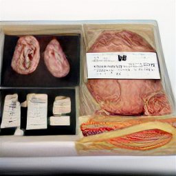 AI generated image of organs packaged in various containers