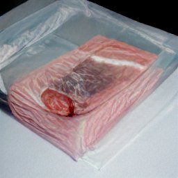 AI generated image of deli meats in a plastic container